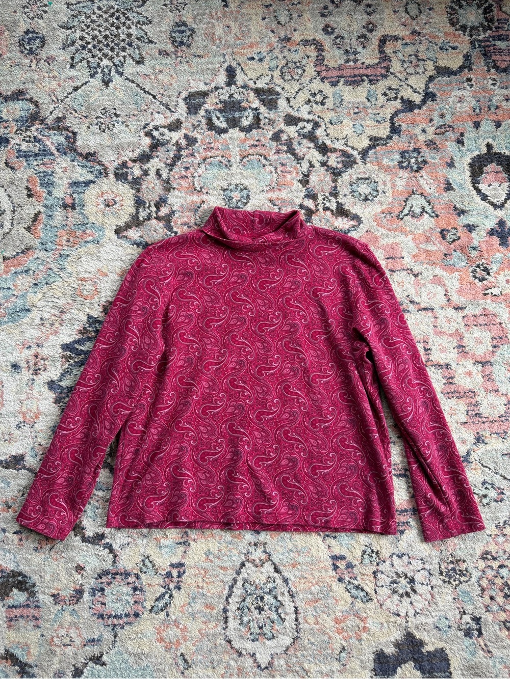 Vintage Paisley Turtleneck